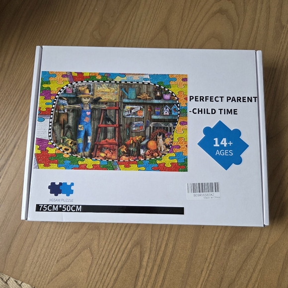 Other - 1000 Piece Jigsaw Puzzle Fall Themed Scarecrow Cat